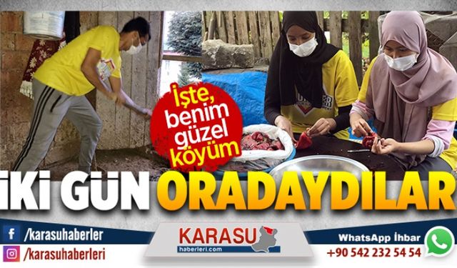 İki gün oradaydılar