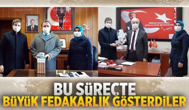 Bu süreçte büyük fedakarlık gösterdiler