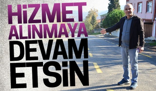 Hizmet alınmaya devam etsin