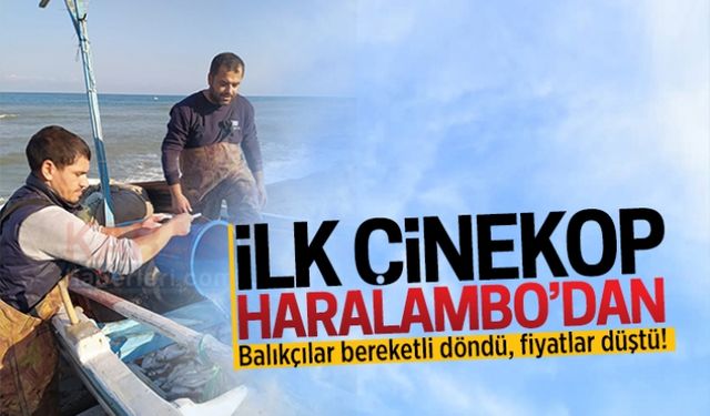 İlk çinekop Haralambo’da çıktı