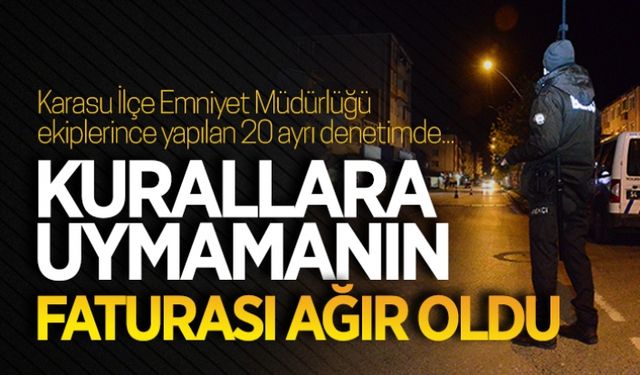 Kurallara uymamanın faturası ağır oldu