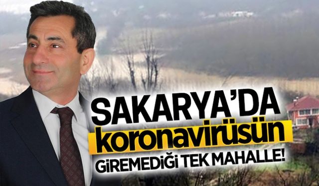 Sakarya’da virüsün giremediği tek mahalle!