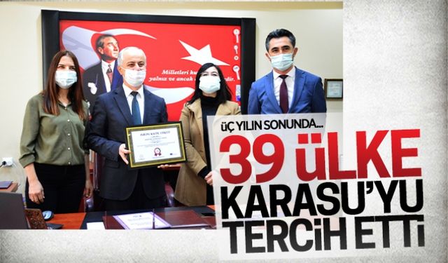 39 ülke Karasu’yu tercih etti