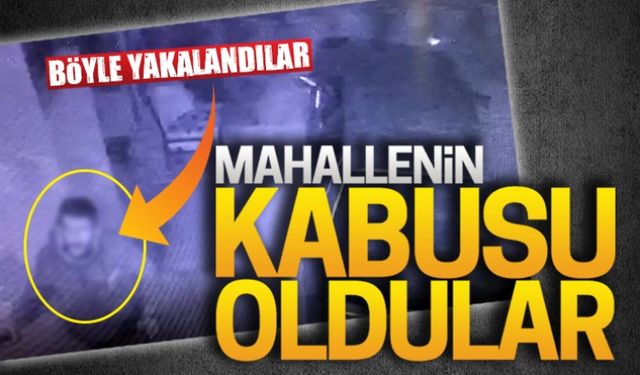 Mahallenin kabusu oldular, böyle yakalandılar