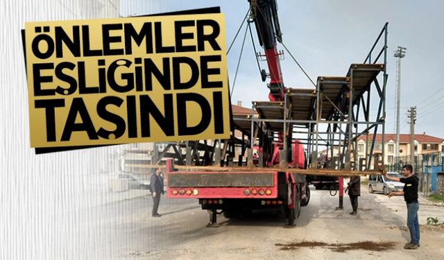 Önlemler eşliğinde taşındı