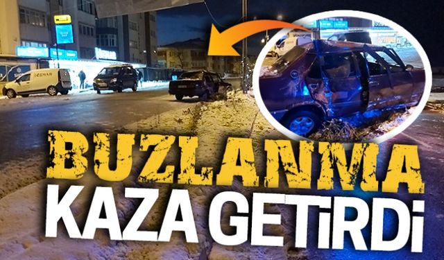 Buzlanma, beraberinde kazayı getirdi