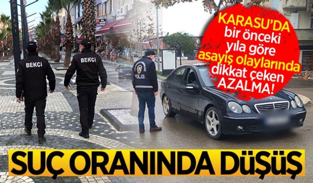 Karasu’da suç oranında düşüş