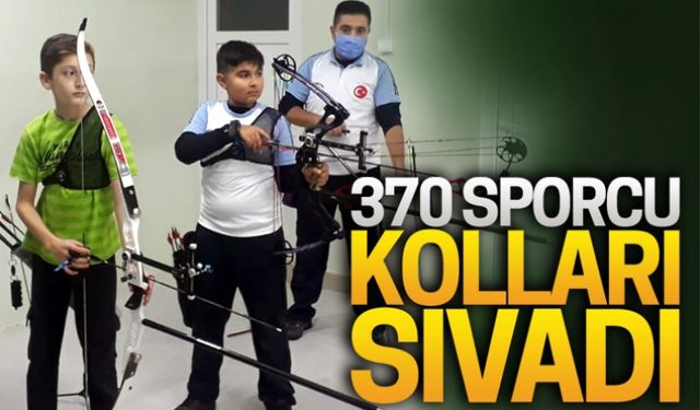 370 sporcu kolları sıvadı