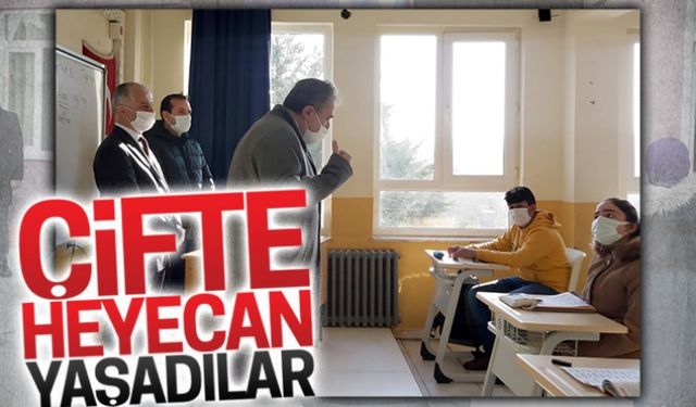 Çifte heyecan yaşadılar