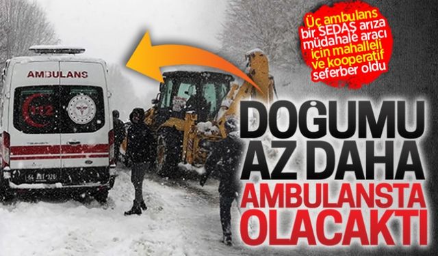 Doğumu az daha ambulansta olacaktı