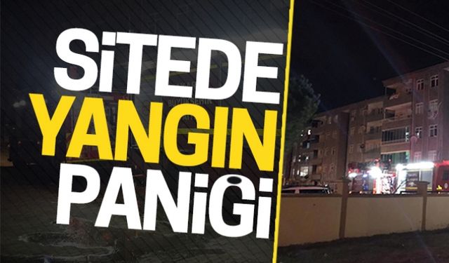 Sitede yangın paniği