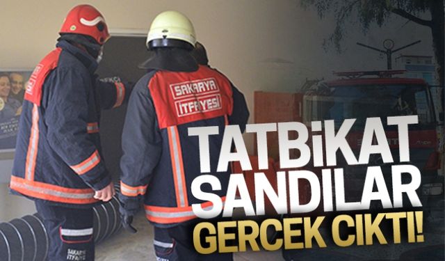 Tatbikat sandılar, gerçek çıktı