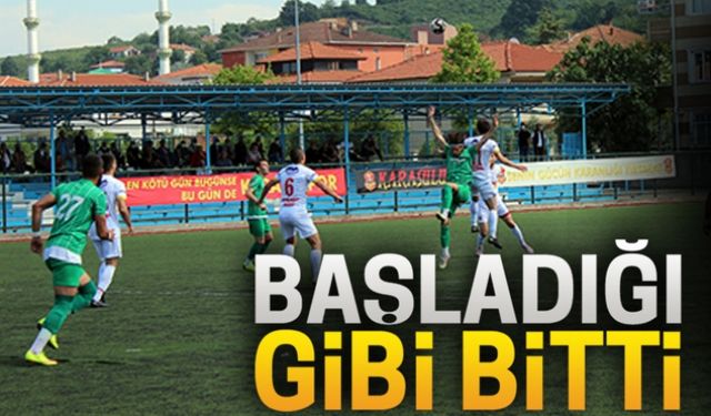 Başladığı gibi bitti