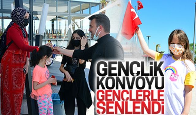 Gençlik konvoyu, gençlerle şenlendi