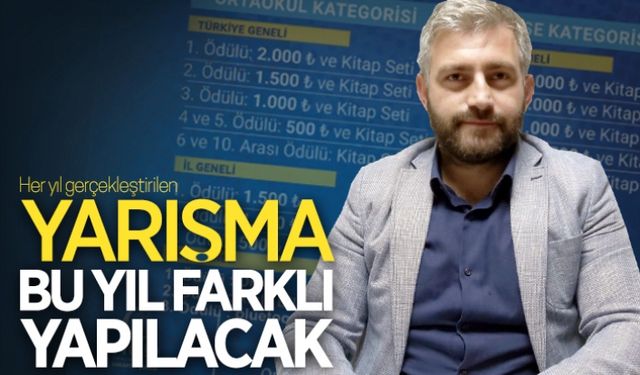 Yarışma, bu yıl farklı yapılacak