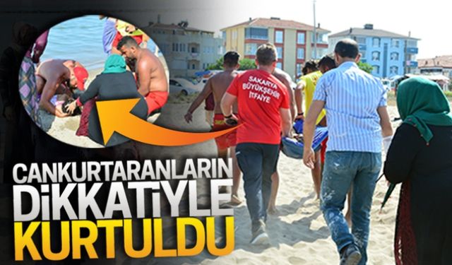 Cankurtaranların dikkatiyle kurtuldu