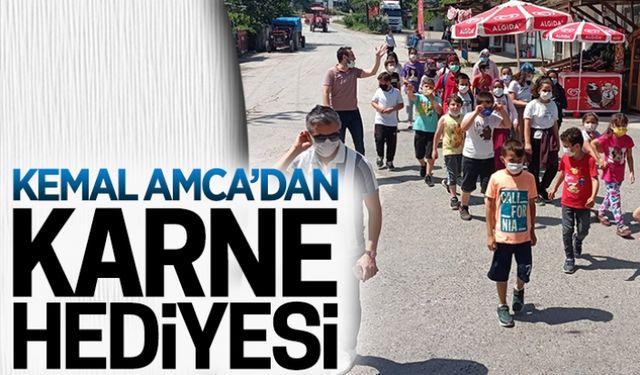 Kemal Amca’dan karne hediyesi