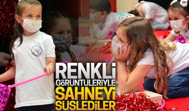 Renkli görüntüleriyle sahneyi süslediler