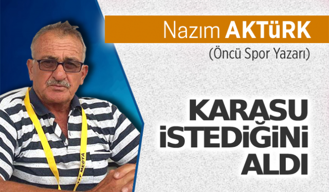 Karasu istediğini aldı