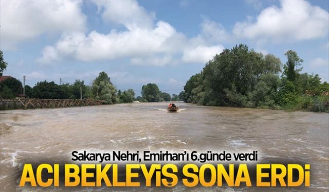 Sakarya Nehri, 6.günde Emirhan’ı verdi