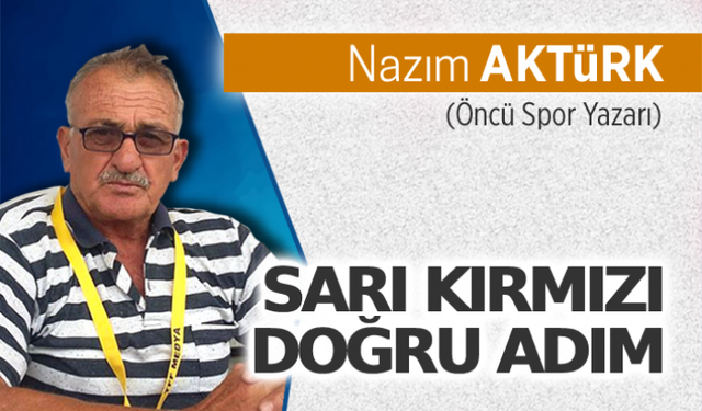 Sarı kırmızı doğru adım