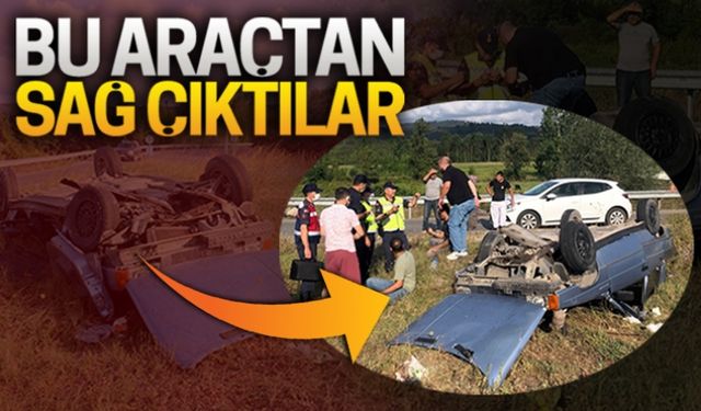 Bu araçtan sağ çıktılar!