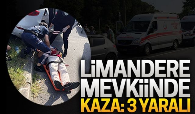 Limandere mevkiinde kaza: 3 yaralı