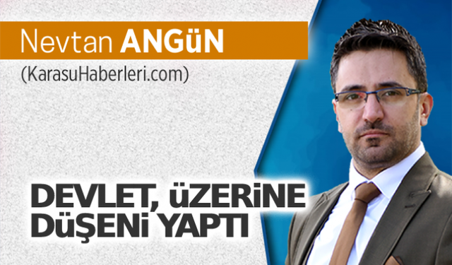 Devlet, üzerine düşeni yaptı