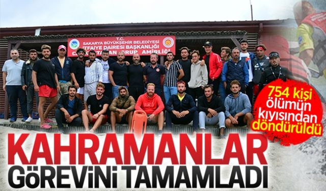 Kahramanlar görevini tamamladı