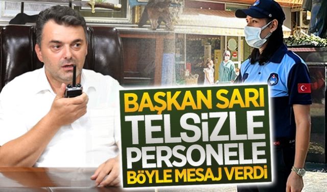 Personeli, telsiz aracılığıyla tebrik etti