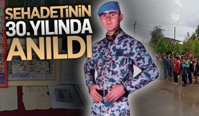 30.yılında, adını taşıyan okulda anıldı