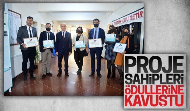 Proje sahipleri ödüllerine kavuştu