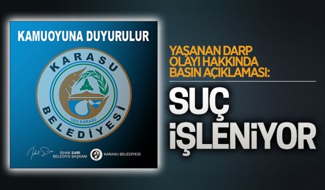 Suç işleniyor