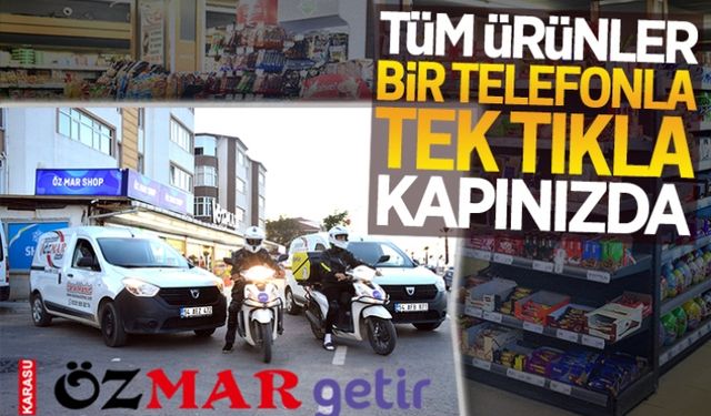 Tüm ürünler, bir telefonla kapınızda