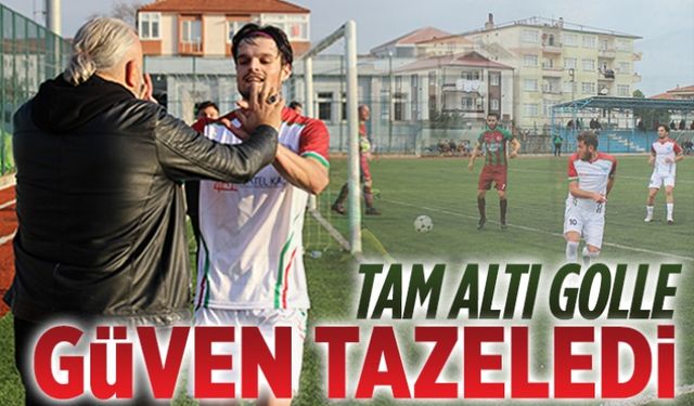 Altı golle güven tazeledi