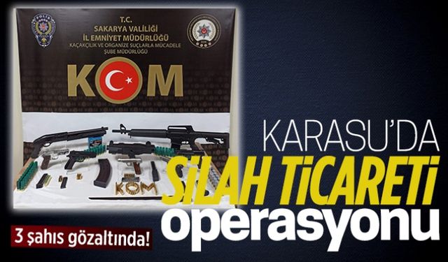 Karasu’da silah ticareti operasyonu