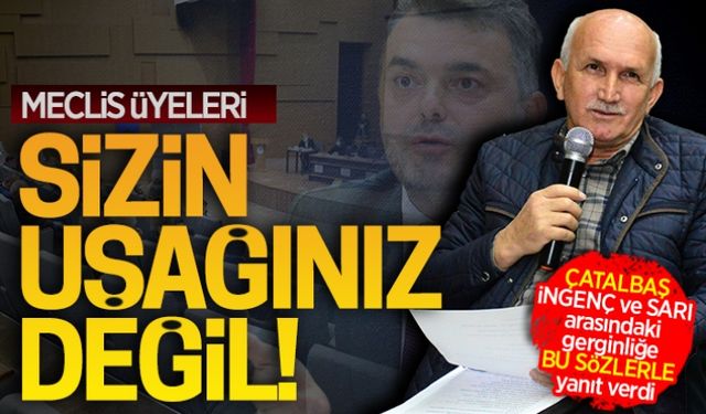 Meclis üyeleri sizin uşağınız değil!