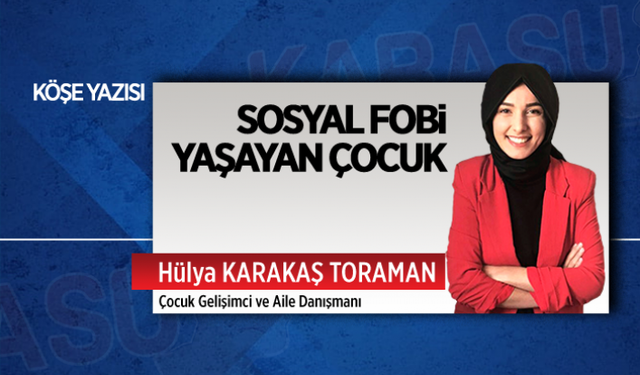 Sosyal fobi yaşayan çocuk