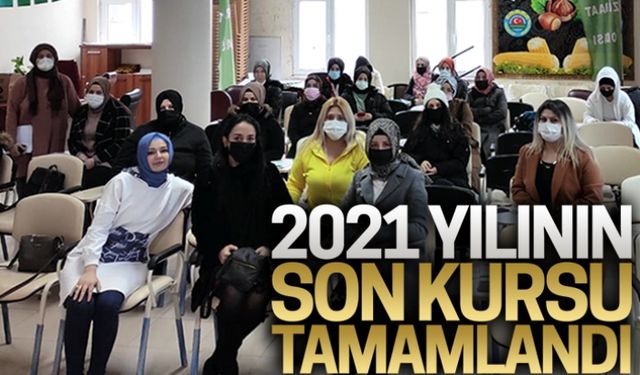 2021 yılının son kursu tamamlandı