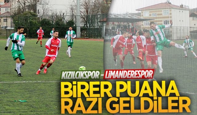 Birer puana razı geldiler