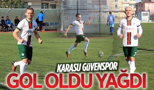 Güvenspor, gol oldu yağdı