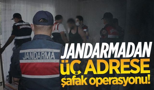 Jandarma’dan bir şafak operasyon daha