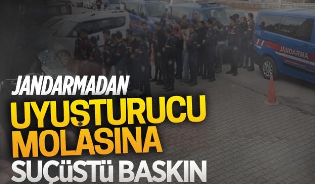 Jandarmadan, uyuşturucu molasına suçüstü