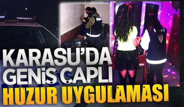 Karasu’da geniş çaplı huzur uygulaması