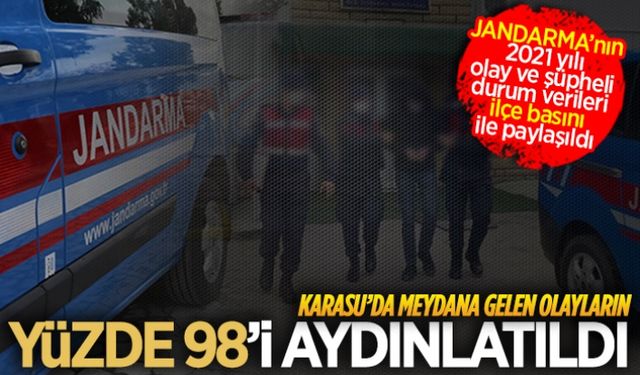 Olayların yüzde 98’i aydınlatıldı