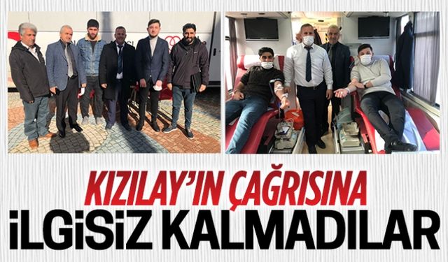 Kızılay’ın çağrısına ilgisiz kalmadılar