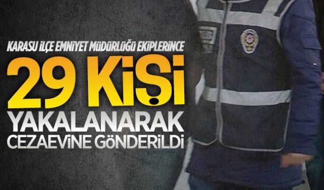 29 kişi yakalanarak cezaevine gönderildi