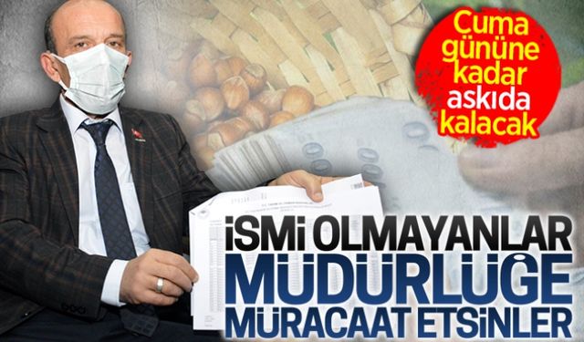 İsmi olmayanlar müdürlüğe müracaat etsinler