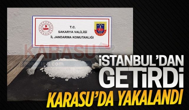 İstanbul’dan getirdi, Karasu’da yakalandı