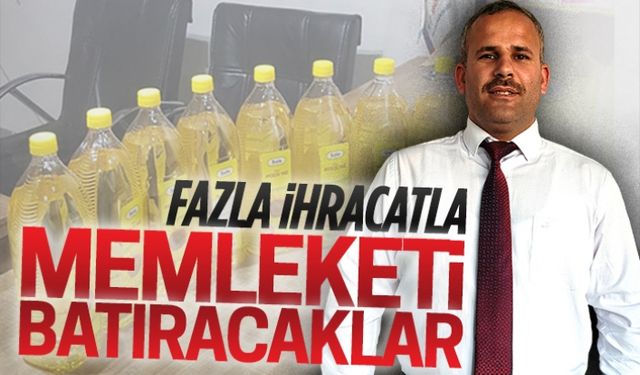 Fazla ihracatla memleketi batıracaklar